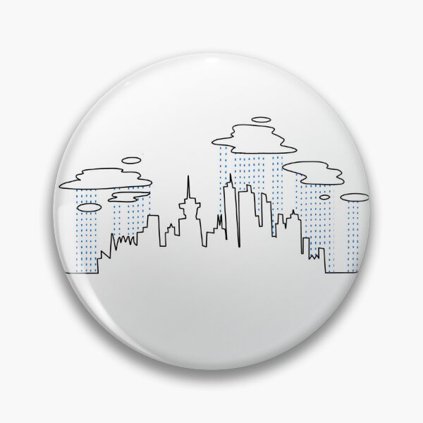 Item preview, Rainy City Skyline designed and sold by StudioHitsu.