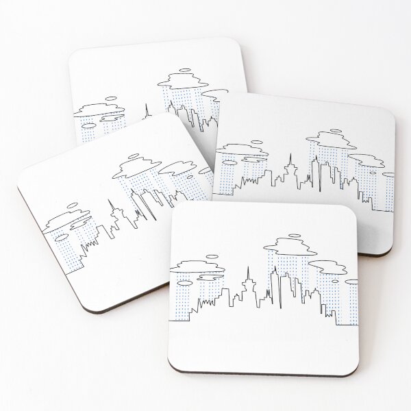 Item preview, Rainy City Skyline designed and sold by StudioHitsu.