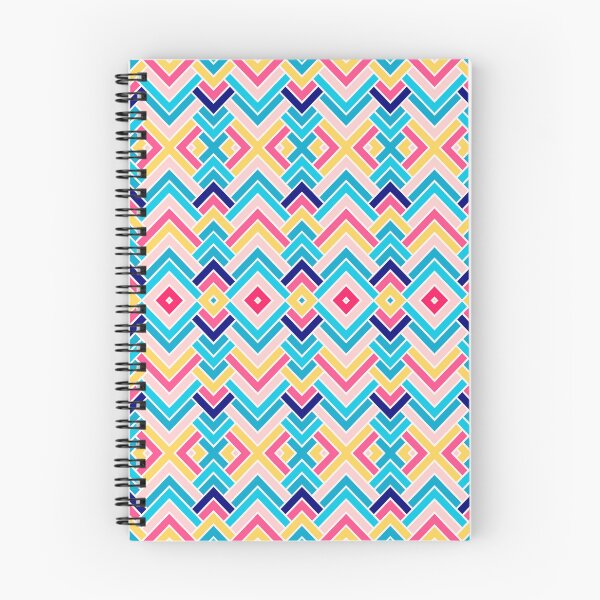 Item preview, Scandinavian Ethnic Aztec Pattern, Blue Pink Peach designed and sold by MyArt23.