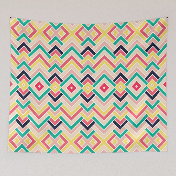 Item preview, Scandinavian Ethnic Aztec Pattern, Peach Pastel designed and sold by MyArt23.