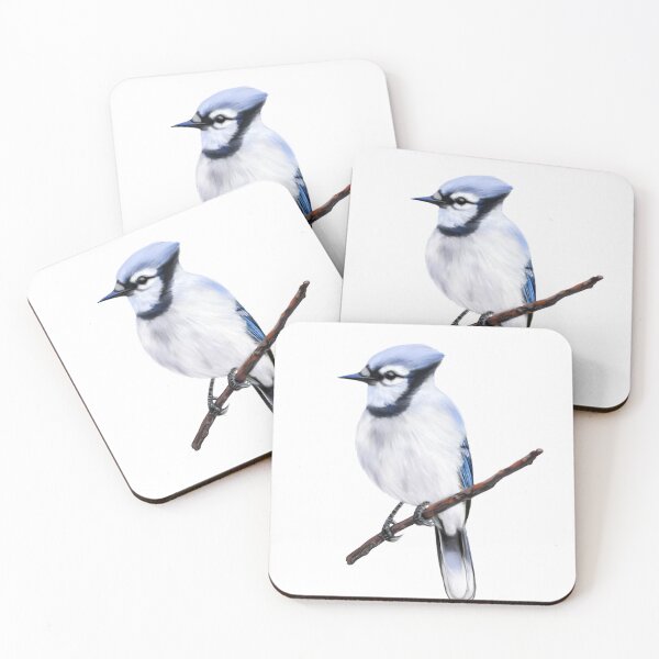 Artikelvorschau, Winter-Blauhäher entworfen und verkauft von Wondersofwhimsy.