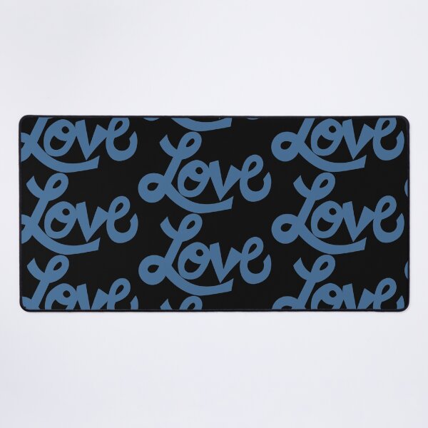 Item preview, LOVE text art in blue cursive  designed and sold by AngelDawnDesign.