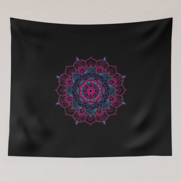 Item preview, Pink and Blue Mandala designed and sold by edenjoy-designs.