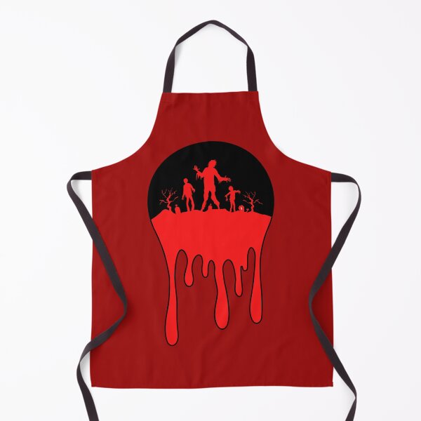 Item preview, Zombies marching with blood dripping effect - Red designed and sold by CreepyCurator.