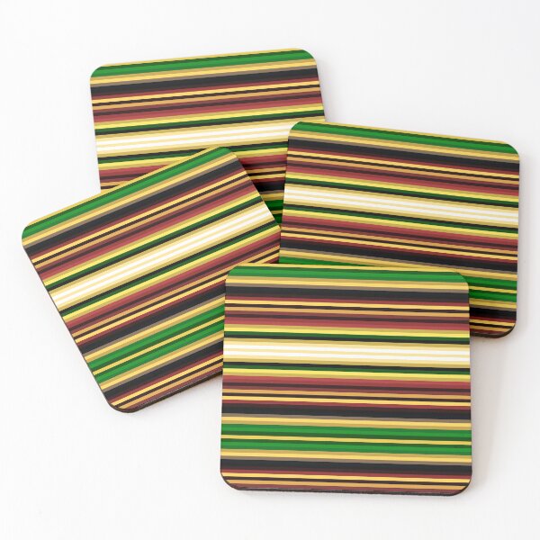 Item preview, Pop Retro Horizontal Stripes Line Pattern, Green Brown designed and sold by MyArt23.