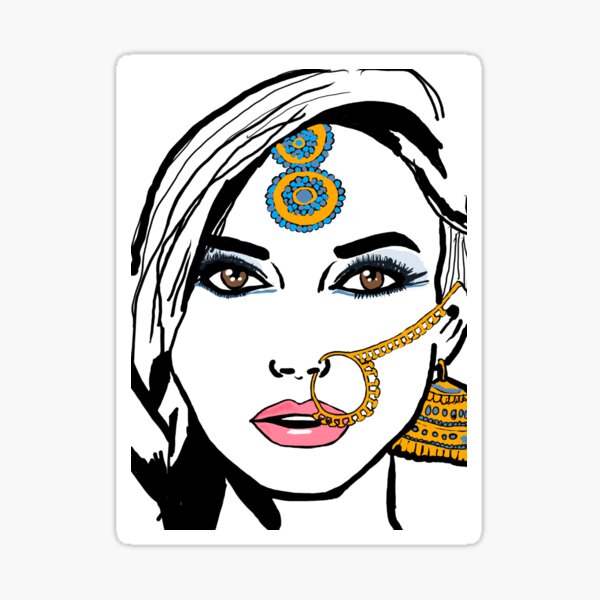 Nath Lady Sticker