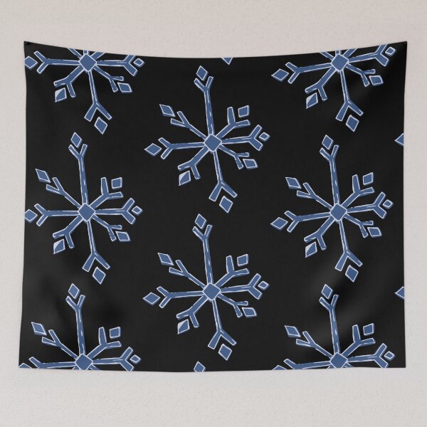 Item preview, Large Blue Snowflake Winter Illustration 1 designed and sold by AngelDawnDesign.