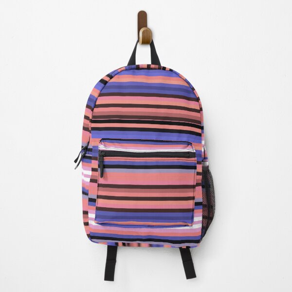 Item preview, Pop Retro Horizontal Stripes Line Pattern, Purple Dusty Pink designed and sold by MyArt23.
