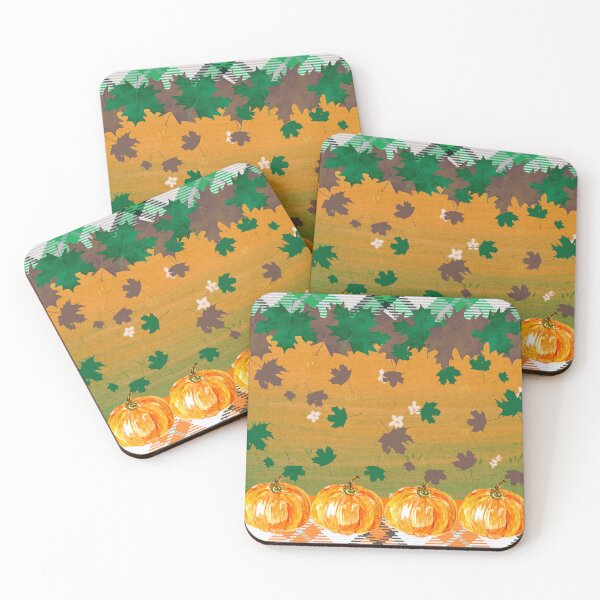 Item preview, Plaid, Pumpkins and Maple Leaves designed and sold by SimplyMe-Plus.