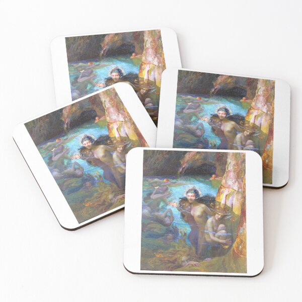 Item preview, Gaston Bussiere -Sea Nymphs At A Grotto (1924) designed and sold by TeeARTHY.