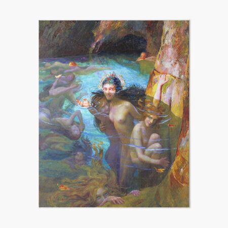 Item preview, Gaston Bussiere -Sea Nymphs At A Grotto (1924) designed and sold by TeeARTHY.