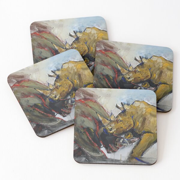 Item preview, Rhinos fighting designed and sold by NourEglaly.
