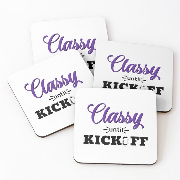 Item preview, Classy Until Kickoff Football T-shirt designed and sold by Nerdygirlteez.