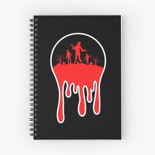 Item preview, Zombies marching with blood dripping effect - Black designed and sold by CreepyCurator.