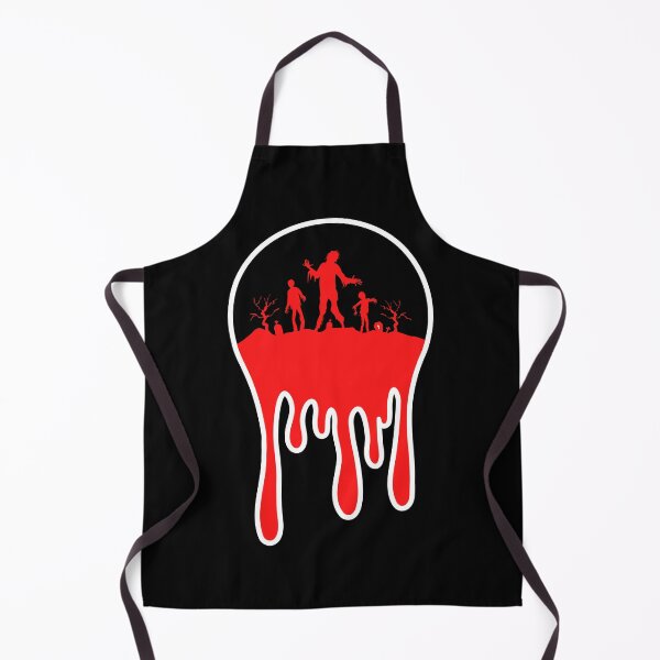 Item preview, Zombies marching with blood dripping effect - Black designed and sold by CreepyCurator.