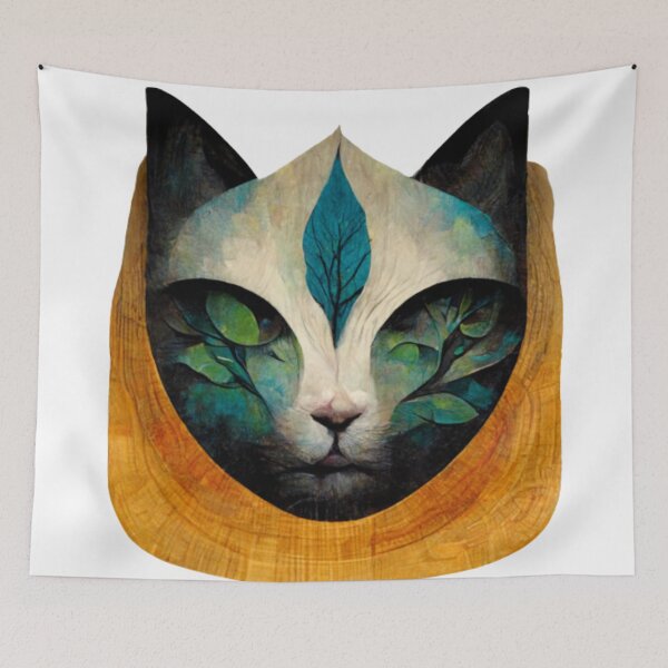 Item preview, Cat Face Surrealism designed and sold by JequiPrint.