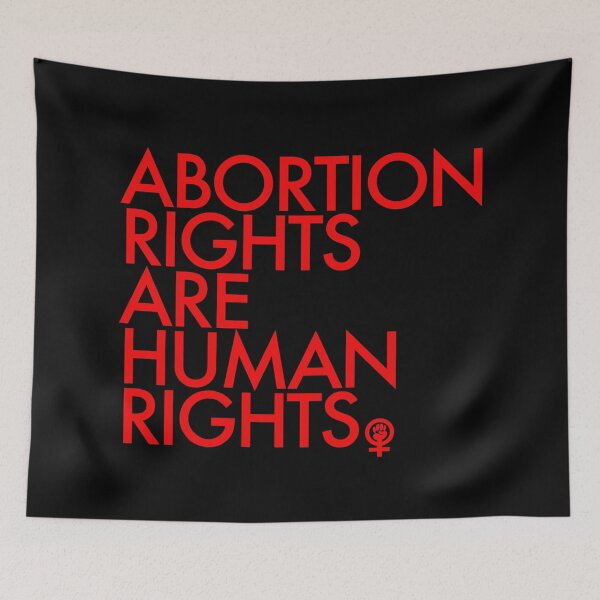 Item preview, Abortion Rights are Human Rights - Feminist Fist - red designed and sold by Thelittlelord.