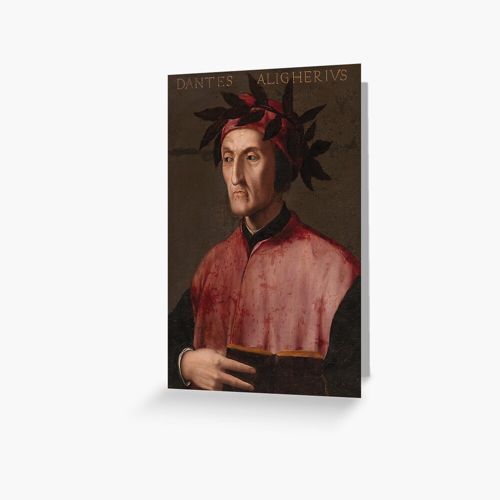 Portrait of Dante Alighieri Florentine School 1540 Renaissance Art Greeting Card