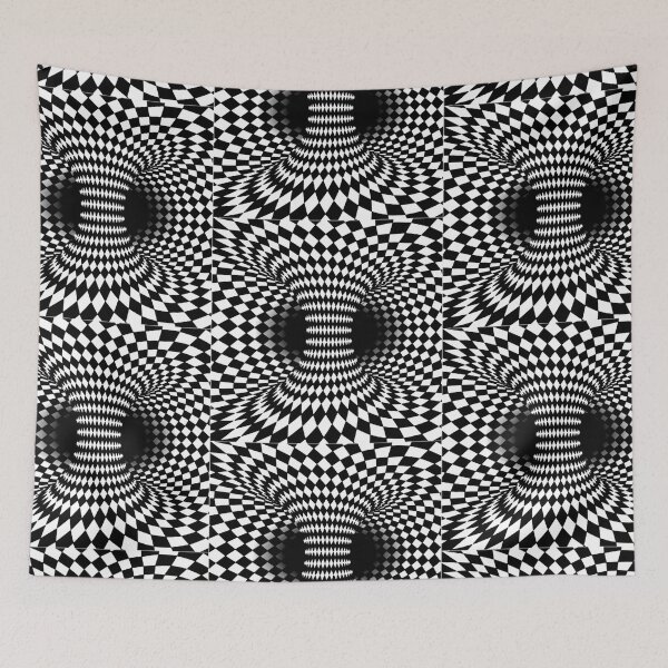 Item preview, Optical illusion geometric black and white  designed and sold by IMNIUM.