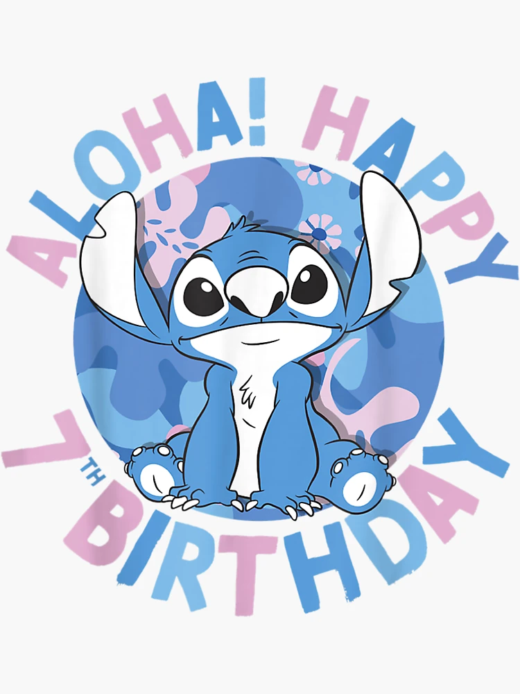 Happy Birthday Stitch  Sticker for Sale by dongocoan