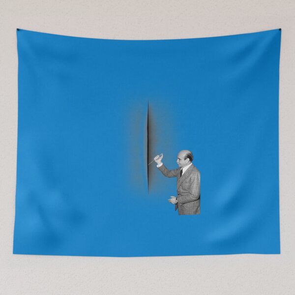 Item preview, Fontana cuts your canvas (blue) designed and sold by Firewallmud.