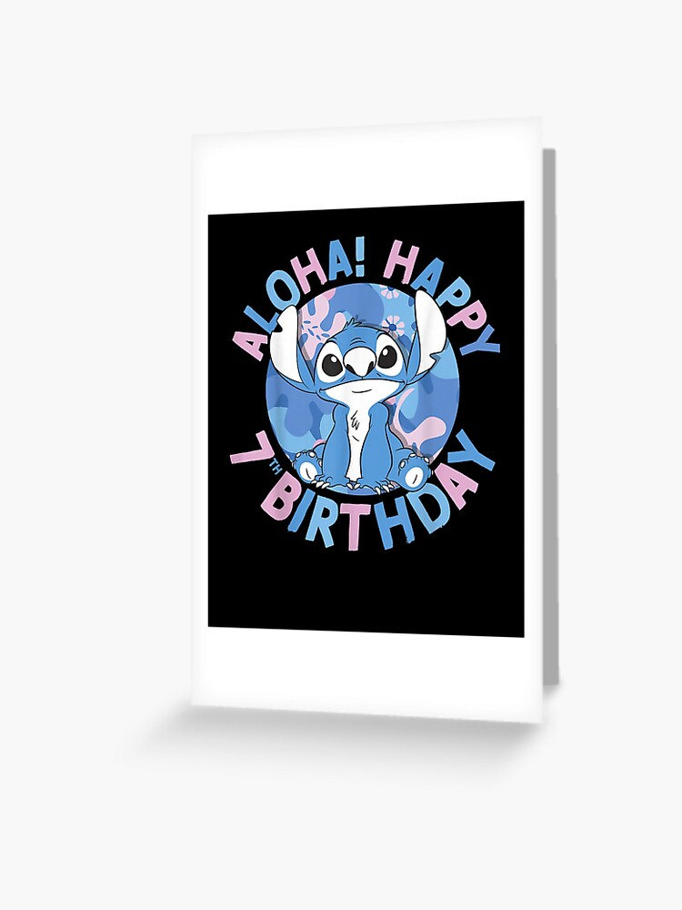 Stitch / Tarjeta de feliz cumpleaños