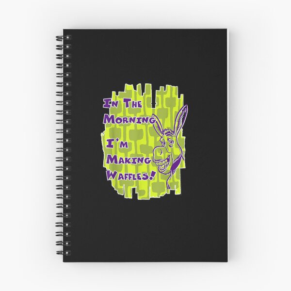 Item preview, Shrek Donkey I'M Making Waffles Text Poster  designed and sold by TamarHall.