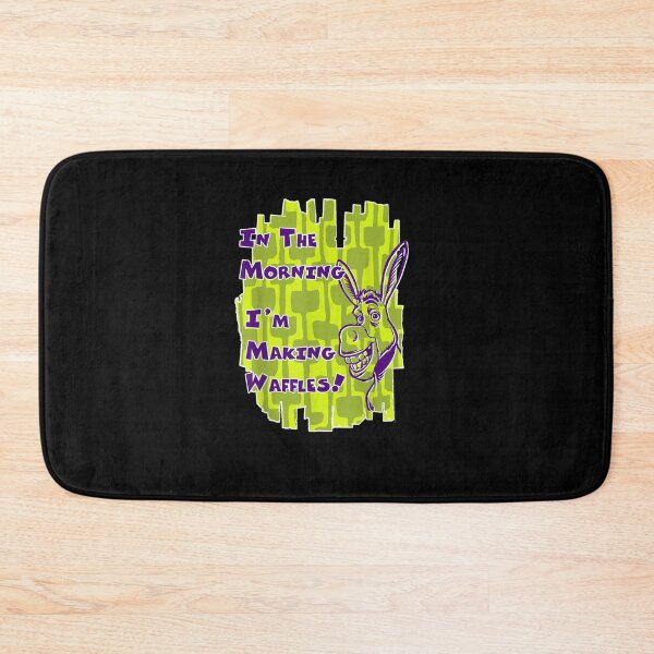 Item preview, Shrek Donkey I'M Making Waffles Text Poster  designed and sold by TamarHall.