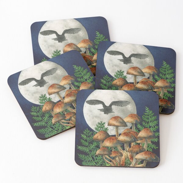 Item preview, Moonlit Mushrooms designed and sold by Tracy Lizotte Studios.