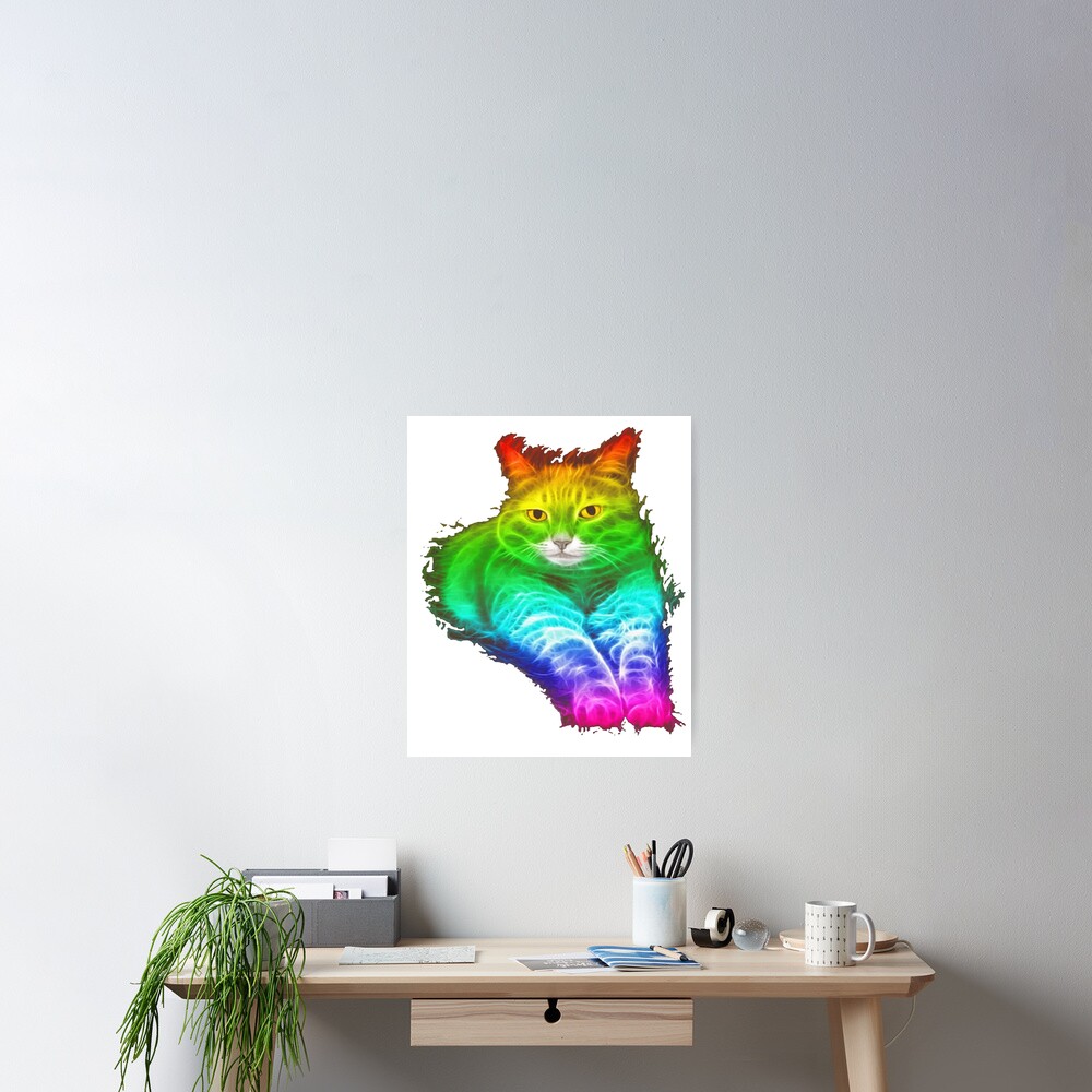 cat with lightning shirt