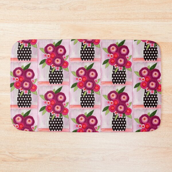 Item preview, Polka Dot vase and flowers designed and sold by Mahli's  Artful Whimsy.