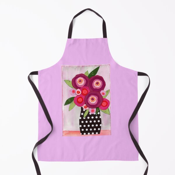 Item preview, Polka Dot vase and flowers designed and sold by Mahli's Artful Whimsy.
