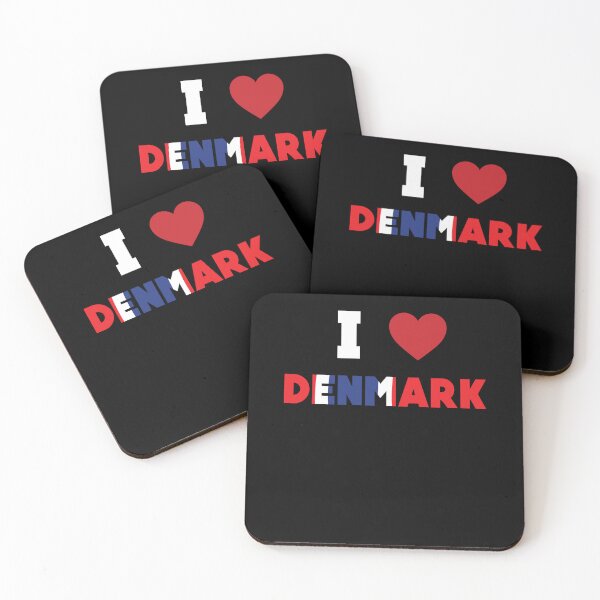Item preview, I Love Denmark, Red Heart with Denmark Flag designed and sold by Hamza Gourram.