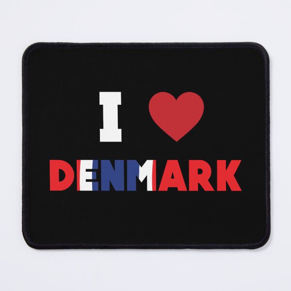 Item preview, I Love Denmark, Red Heart with Denmark Flag designed and sold by Hamza Gourram.