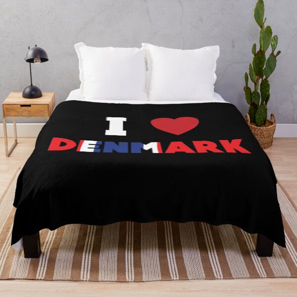 Item preview, I Love Denmark, Red Heart with Denmark Flag designed and sold by Hamza Gourram.