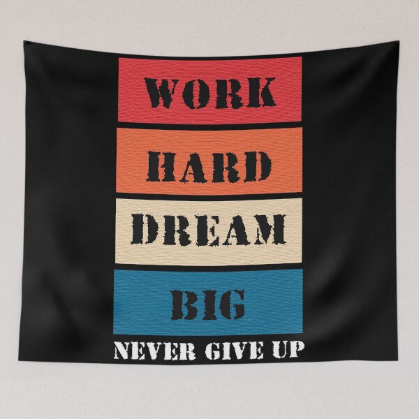 Item preview, Work Hard Dream Big designed and sold by AdventArt.