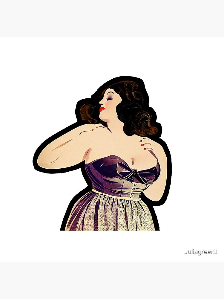 Plus Size Pin Up Girl Pin for Sale by Juliagreen1