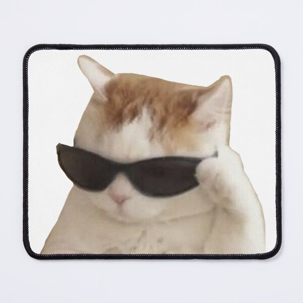 Item preview, funny cat face with funky glasses  designed and sold by MaxSchaibl.
