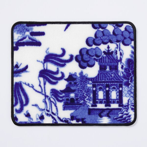 Item preview, Blue on white plate design designed and sold by PellSilversmith.