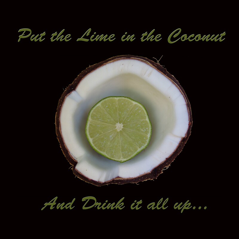 "Put the lime in the coconut " Posters by kelleybear - Redbubble
