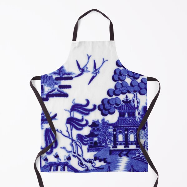 Item preview, Blue on white plate design designed and sold by PellSilversmith.