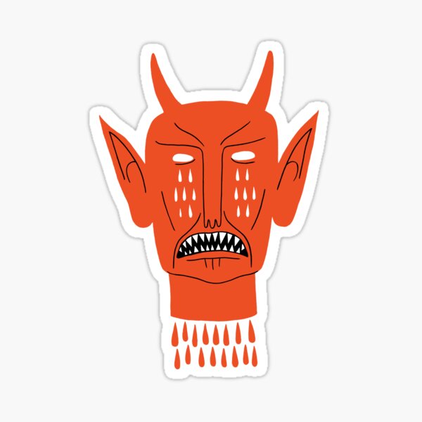 Devil's Head Sticker