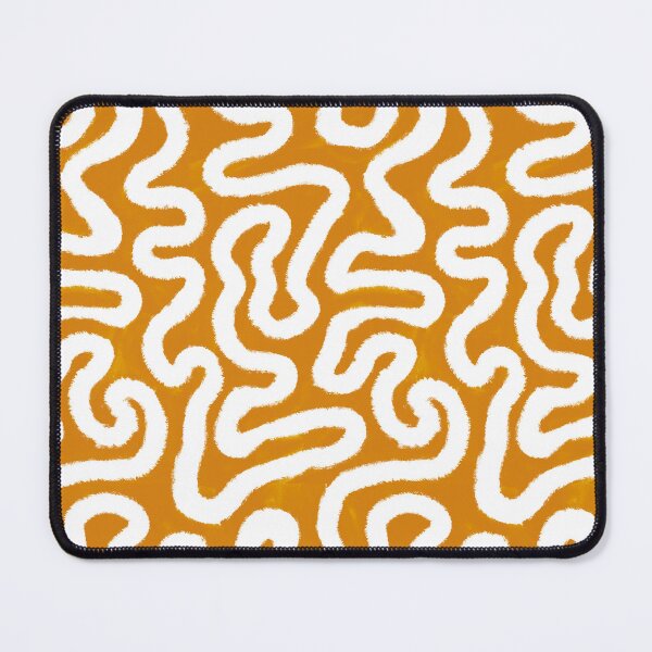 Item preview, Squiggly: burn sienna and white designed and sold by swellart.