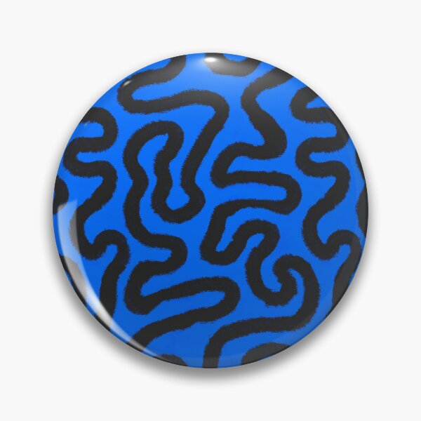 Item preview, Squiggly: electric blue and black designed and sold by swellart.