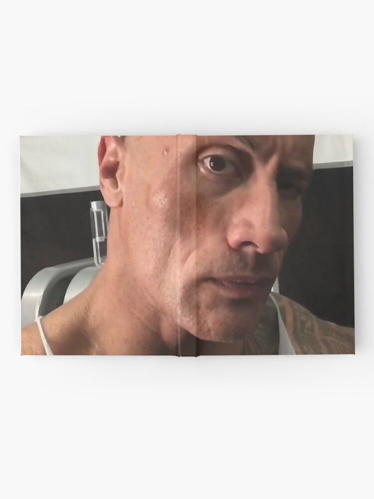 The Rock Eyebrow Raise meme | Hardcover Journal