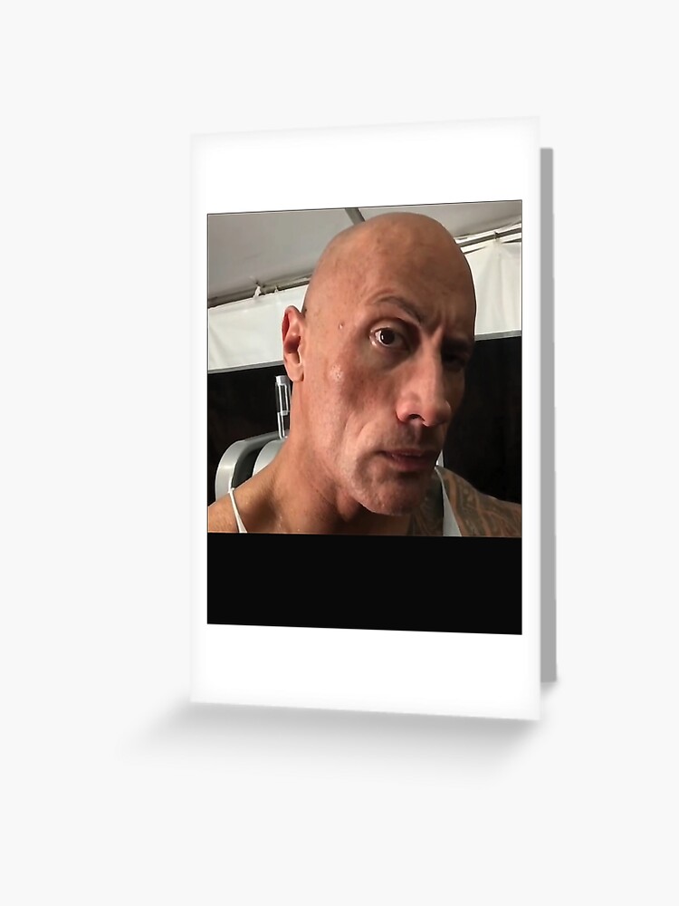 Dwayne The Rock Johnson eyebrow raise meme  Poster for Sale by DennisHard1