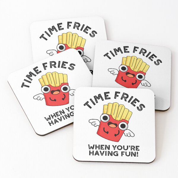 Item preview, Time Fries When You're Having Fun Funny Food Puns  designed and sold by punnybone.