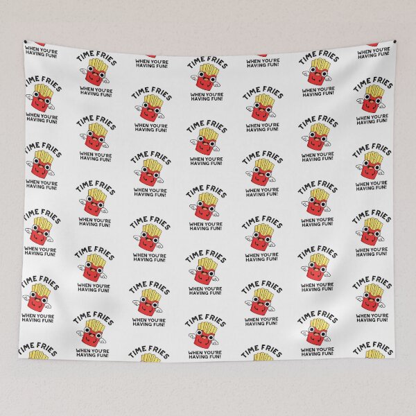 Item preview, Time Fries When You're Having Fun Funny Food Puns  designed and sold by punnybone.