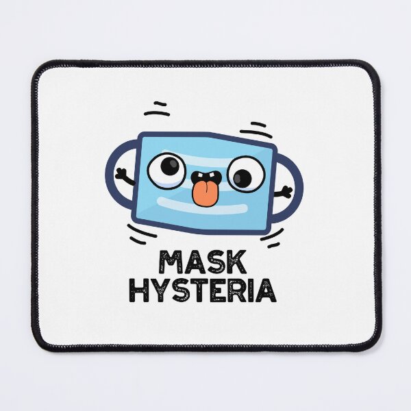 Item preview, Mask Hysteria Funny Mask Puns designed and sold by punnybone.