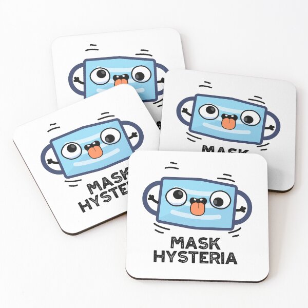 Item preview, Mask Hysteria Funny Mask Puns  designed and sold by punnybone.